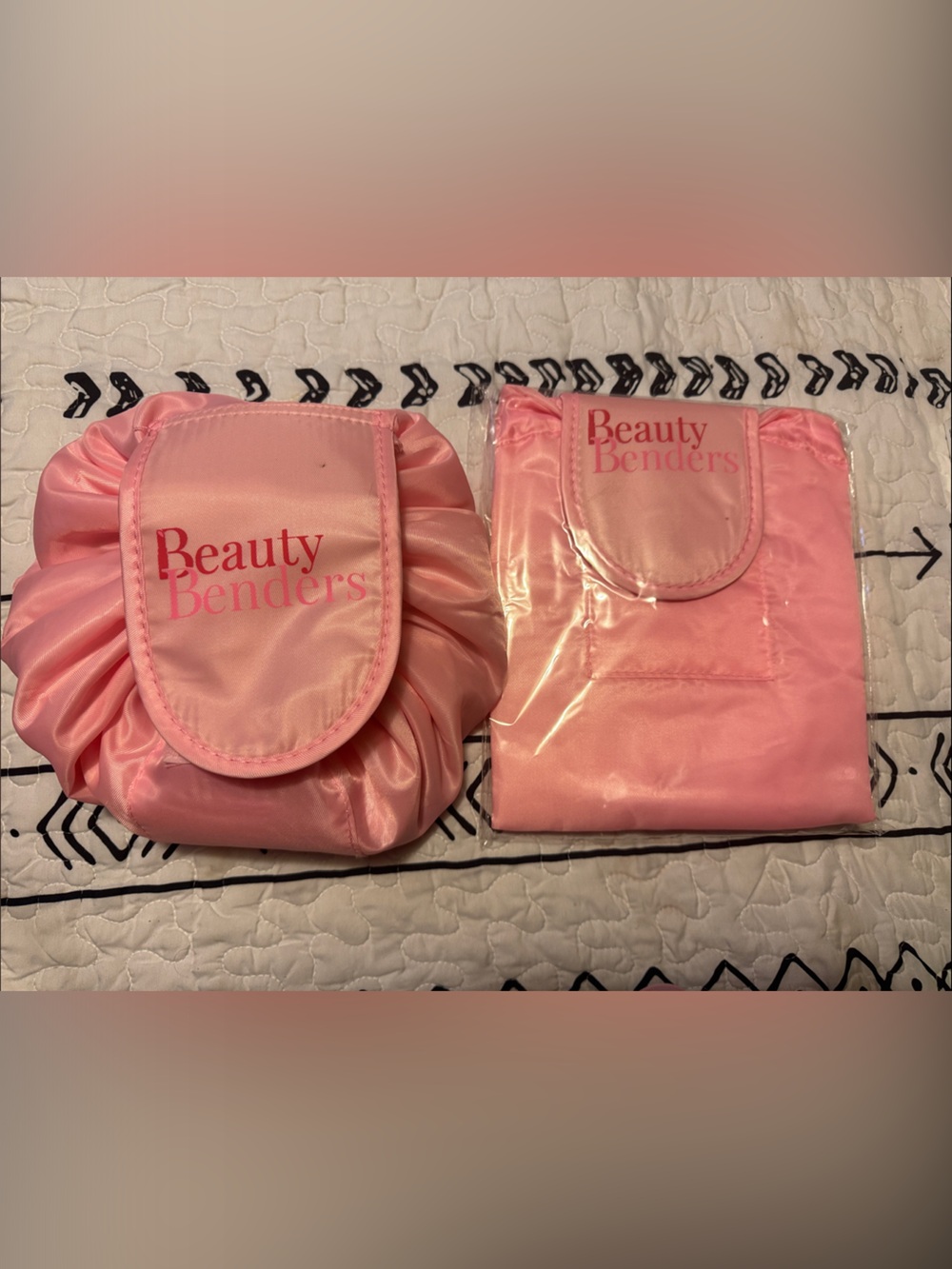 beautyblender Pink Satin Travel Bag